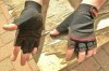 Full Fingerless Electrician Plumber Machine Mechanic Reinforced Work Gloves