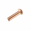 Quality British Made 3/16'' x 3/4''Copper round head Rivets pack of 25