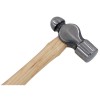 32oz Ball Pein Hammer With A Hickory Wooden Handle And Mirror Polished Finish