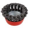 75mm Twist Knot Wire Wheel Cup Brush For 115mm Angle Grinder