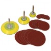24pc Surface Prep Kit Polishing Polish Sanding Flat Discs Arbours Pads