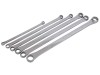 6PC Extra Long Metric Double Ring Aviation Spanner Set 230-430mm Long, 8-24mm