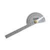 0-180 Degree Protractor Arm Stainless Steel 6'' 15cm Ruler Angle Finder Gauge
