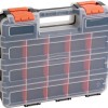 34 Compartment Double Sided Storage Box Organiser Case Tools Parts Work Plastic