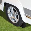 2x Wheel Chocks Tyre Saver Brake Stoppers Ridged Caravan Motorhome Car Wedges