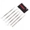 6pc Stainless Steel Double Ended Hook And Probe Set