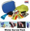 Auto/Car Winter Survival Pack -Tow Rope/Torch/Blanket/Hand Warmers/Ice Scraper