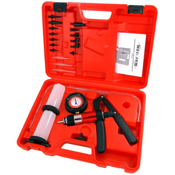 Vacuum / Pressure Tester Pump & Hydraulic Brake Bleeding Tool Kit