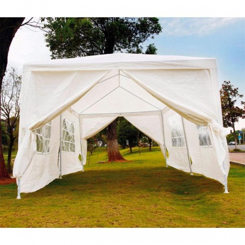 Garden Tent White Wedding Party Gazebo Outdoor Event 20ftx10ft Four Sides