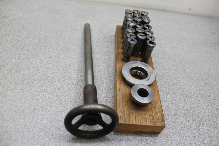 Original Boxford Collet Set With Draw Bar, Spindle Protector And Sleeve