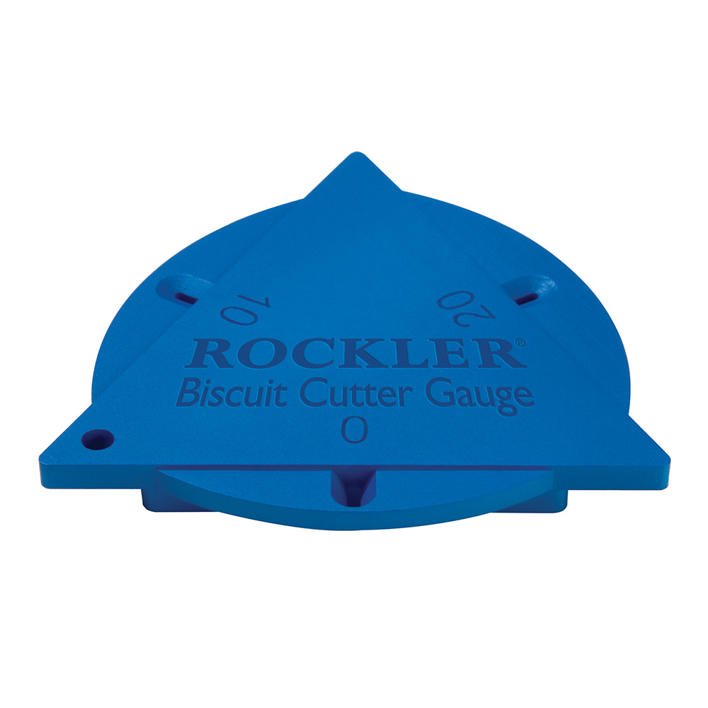 Rockler Biscuit Cutter Gauge 3-Way. Shows Exact Width & Depth. For 0, 10 & 20