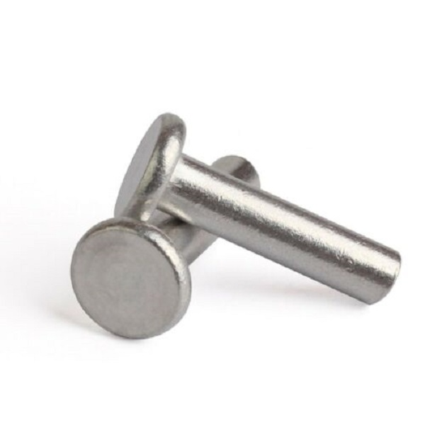 Qualität British Made 3/16"" x 3/4"" Aluminium Flachkopfnieten 10er Pack - Bild 1 von 3