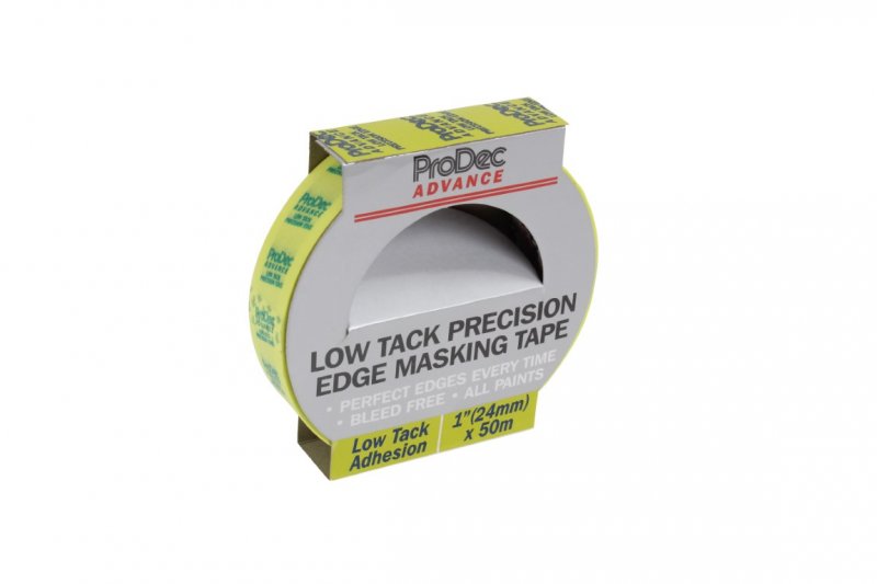 ProDec Advance Low Tack Precision Edge Masking Tape 50 Metre Roll - 1'' wide