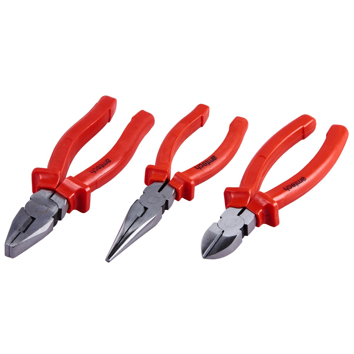3 pc Superior Pliers Set Heavy Duty Combination Long Nose Wire Cutter
