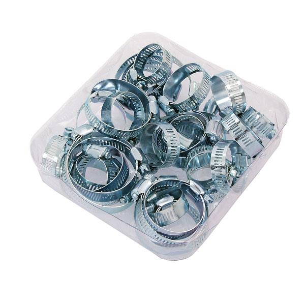 34pC Hose Clamps Jubilee Clips Zinc Plated Various Sizes