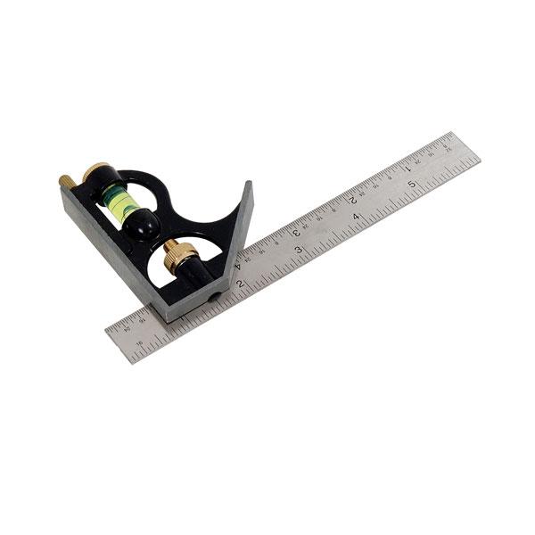 6 Inch 150 Mm Combination Square Spirit Level Angle Stainless Steel Ruler