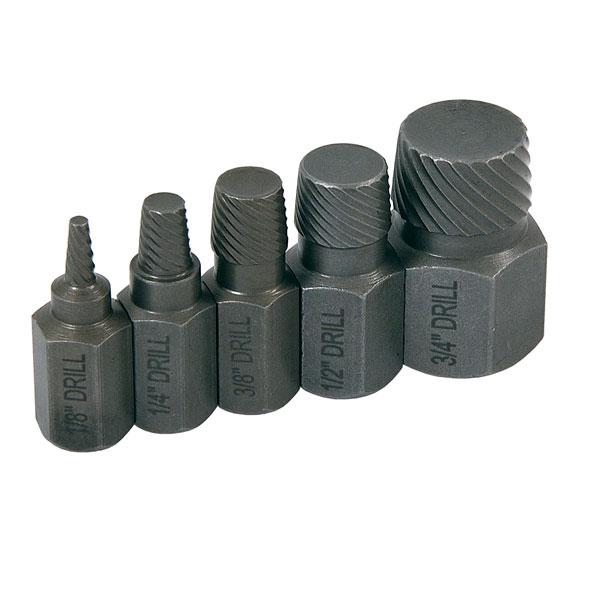 5pc Pipe Nipple Extractor Set Designed To Free Pipe Nipples And Studs