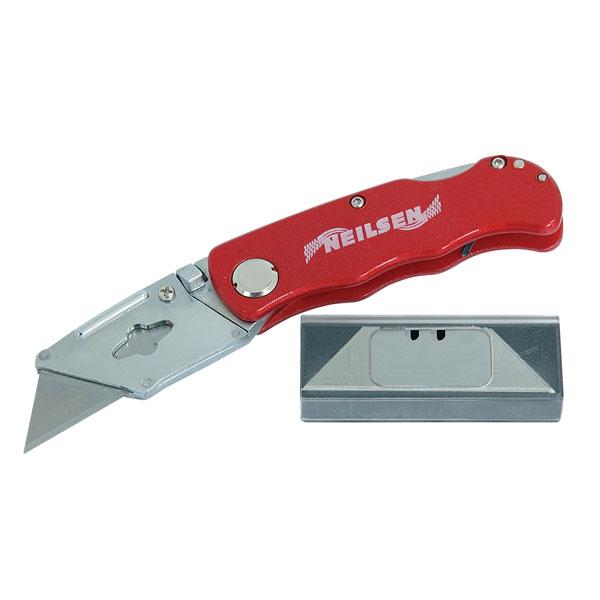 Premium Folding Utility Knife With Spare Blades