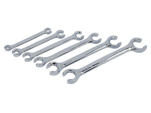 6 Piece Flare Nut Wrench Spanner Set - Sae Imperial - Brake And Air Gas Pipes