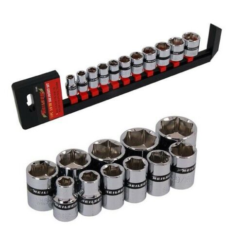 11pc 3/8'' Drive Sae Socket Set By Neilsen Tools 5/16'' To 7/8'' A/f Single Hex
