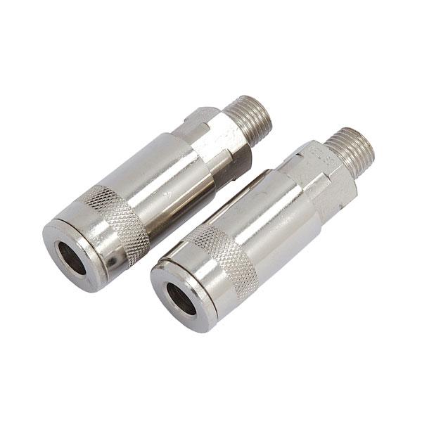 2PC Male Airline PCL Coupler 1/4'' BSP Thread