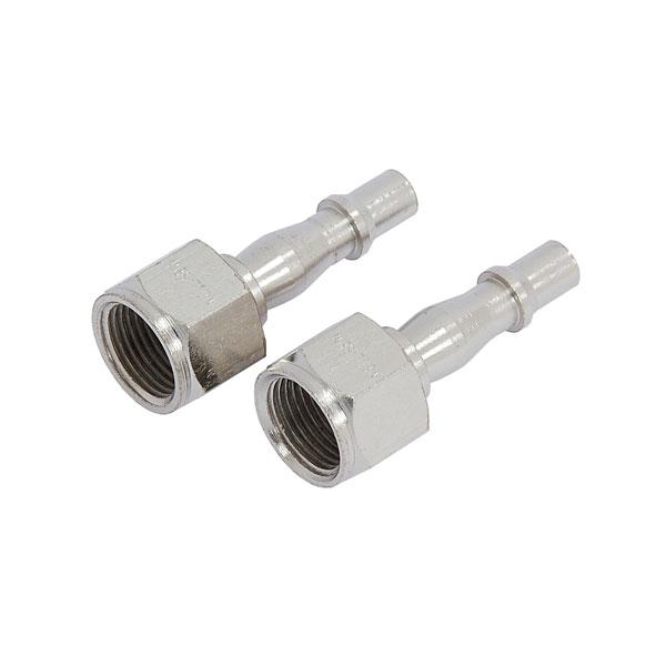 2pc Female Airline Pcl Fitting 3/8'' Bsp Thread