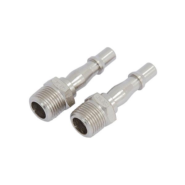 2pc Male Airline Pcl Fitting 3/8'' Bsp Thread
