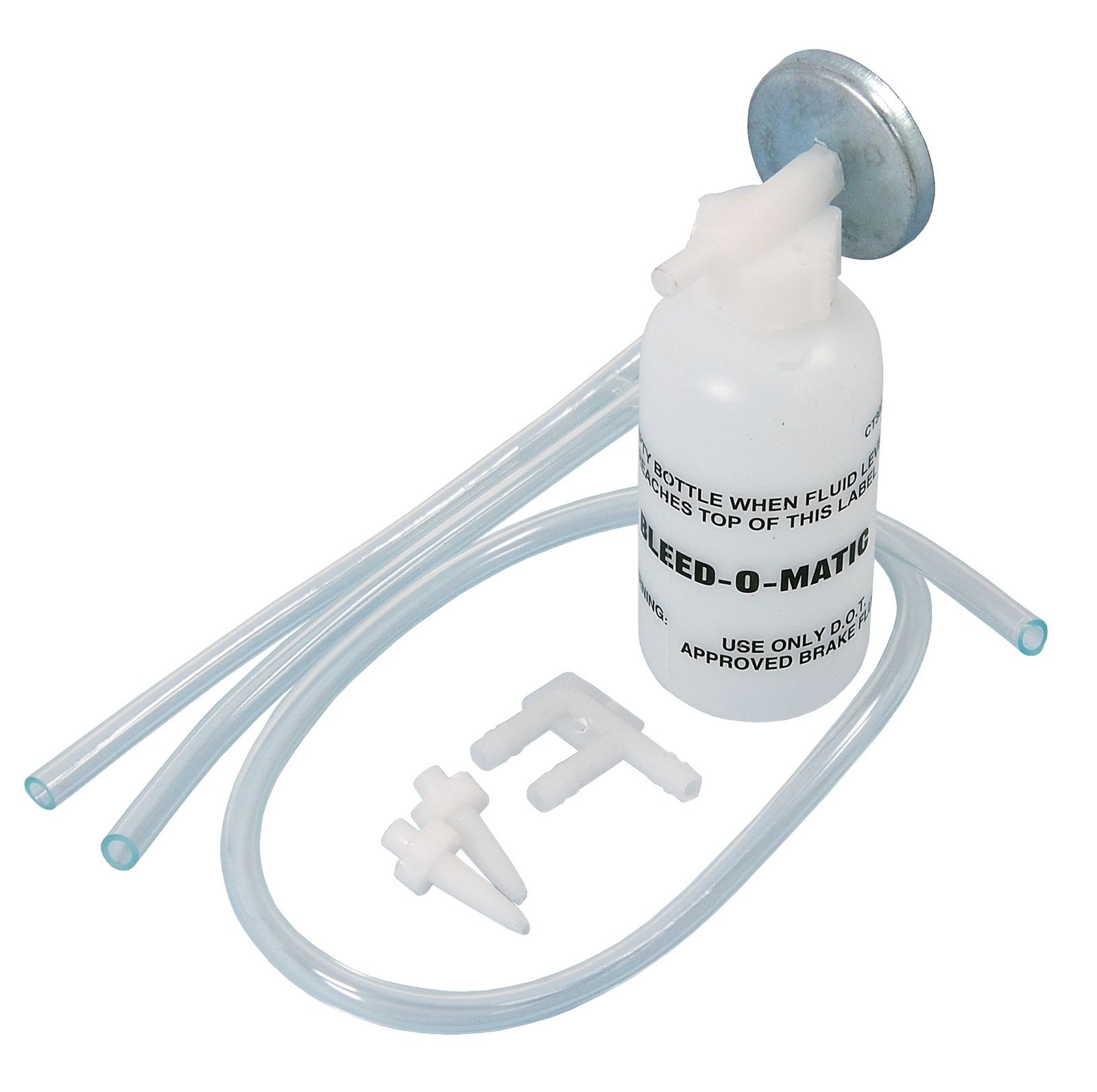 Brake Bleeder Kit 3 Adapters And Hoses With Magnetic Pad & Bottle