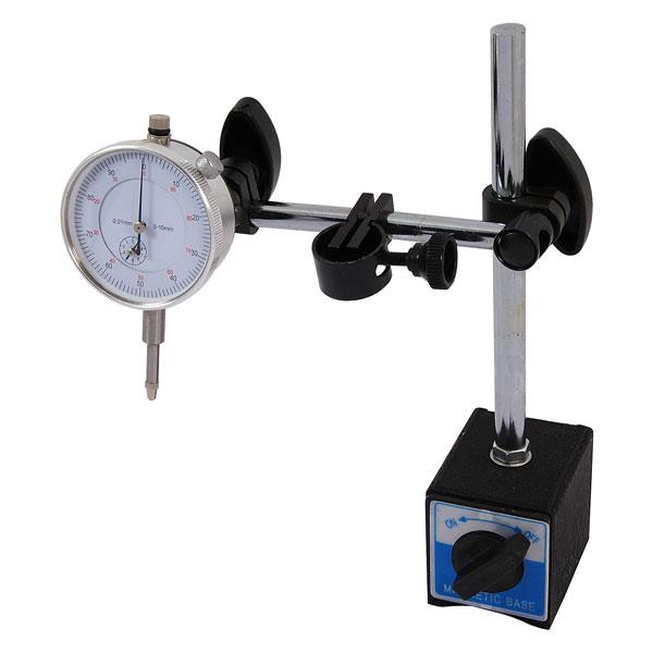 Dti Dial Test Indicator Gauge 0 To 10mm With Stand & Magnetic Base In Case