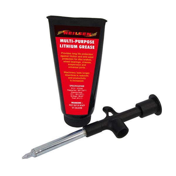Mini Grease Gun Plus 100g Lithium Grease ideal for greasing oiling lubricating