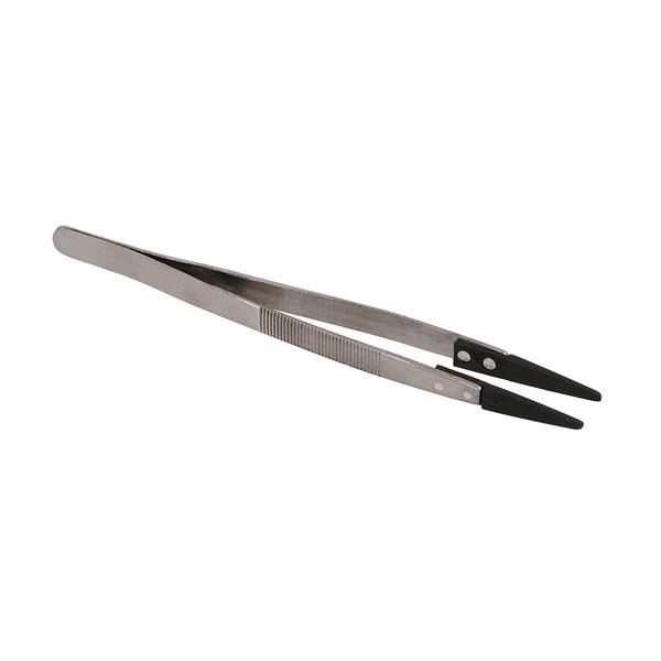 Tweezers With Plastic Tips 40mm Plastic Tip With 12mm Opening 160mm Long