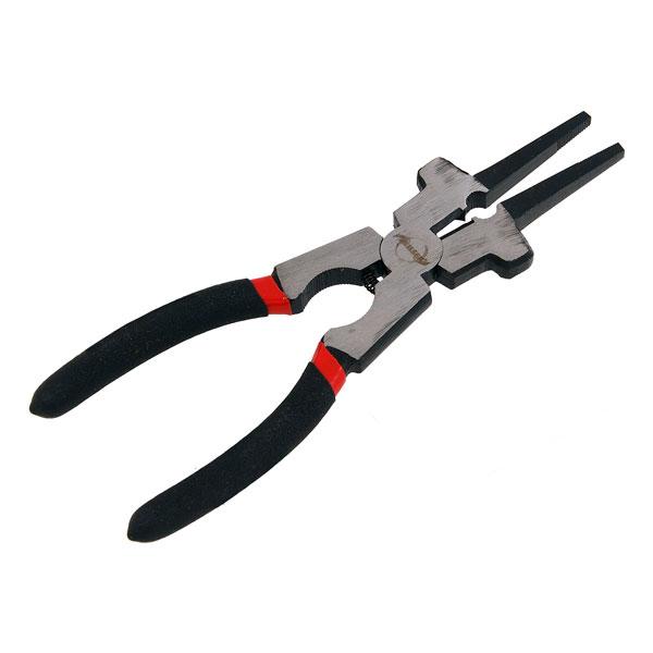 8'' 200mm Welding Tool Pliers Hammer Head Jaws Spring Loaded Soft Grip