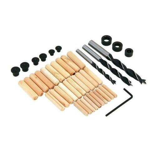 43 Piece Wooden Dowel / Drill Set With Centering Tips - DIY Wood Work