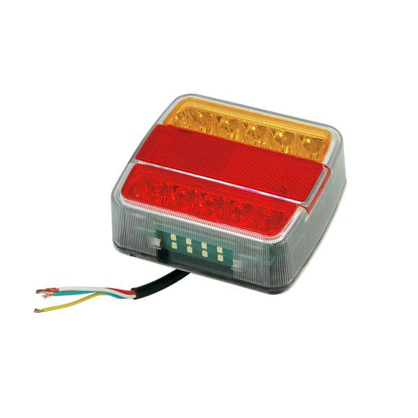 2x 12-24V LED Tail Light Unit with Reflector, Brake, Indicator, Number Plate