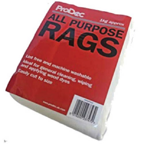 1kg pack Prodec All Purpose Cleaning Rags Wiping Cloths Lint Free Washable