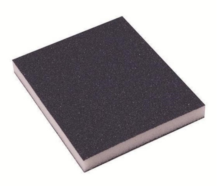 Medium 100 Grit Flexible Wet & Dry Abrasive Sanding Foam Sponge Sand Pad 4pk