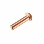 Quality British Made 1/8'' x 3/4'' Copper round head Rivets pack of 25