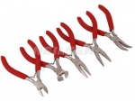 5pc Mini Craft Pliers Set Side Snips, End Cutters, Bent, Long & Flat Nose