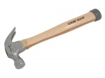 16oz Claw Hammer Mirror Polished With Genuine Hickory Wood Handle