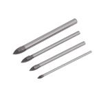 4 Piece Drill Bits Set For Glass , Mirrors & Tiles