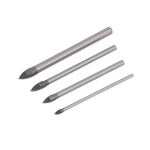 4 Piece Drill Bits Set For Glass , Mirrors & Tiles