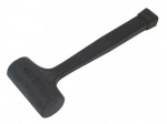 Black 1.5lb Dead Blow Mallet - 24oz Hammer Diy Recoil Camping Tent Peg