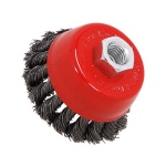 75mm Twist Knot Wire Wheel Cup Brush For 115mm Angle Grinder