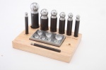 9pc Steel Doming Block And Punch Set Dapping Jewelers Metal Shaping Tool Kit