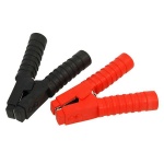1 Pair Jump Lead Charger Crocodile Clamp Heavy Duty Battery Black Red